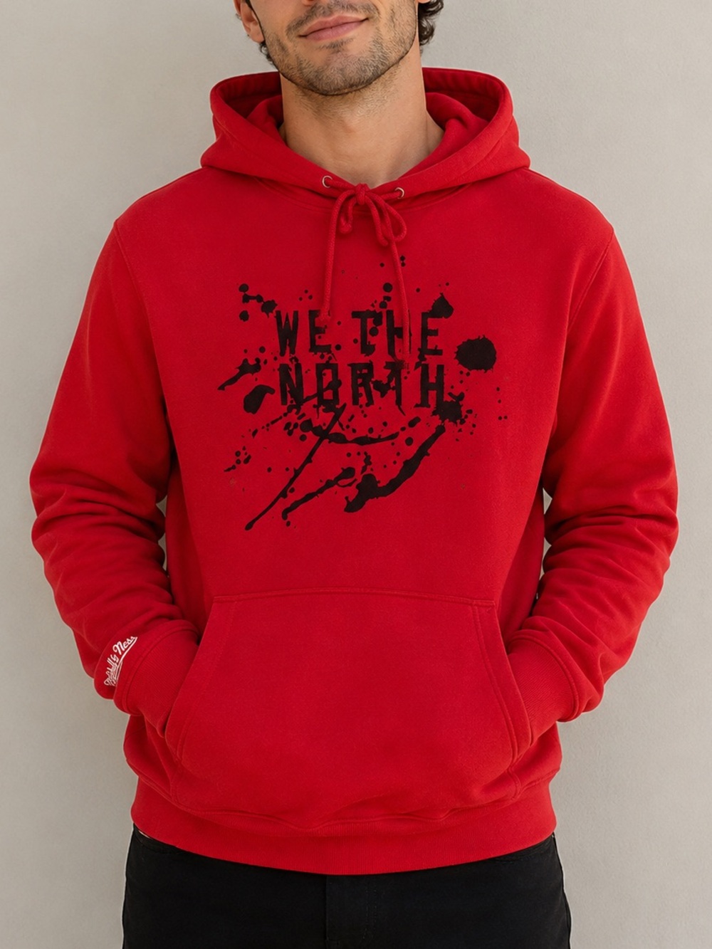 Mitchell & Ness We The North Hoodie Red Pullover Size Medium Toronto Raptors